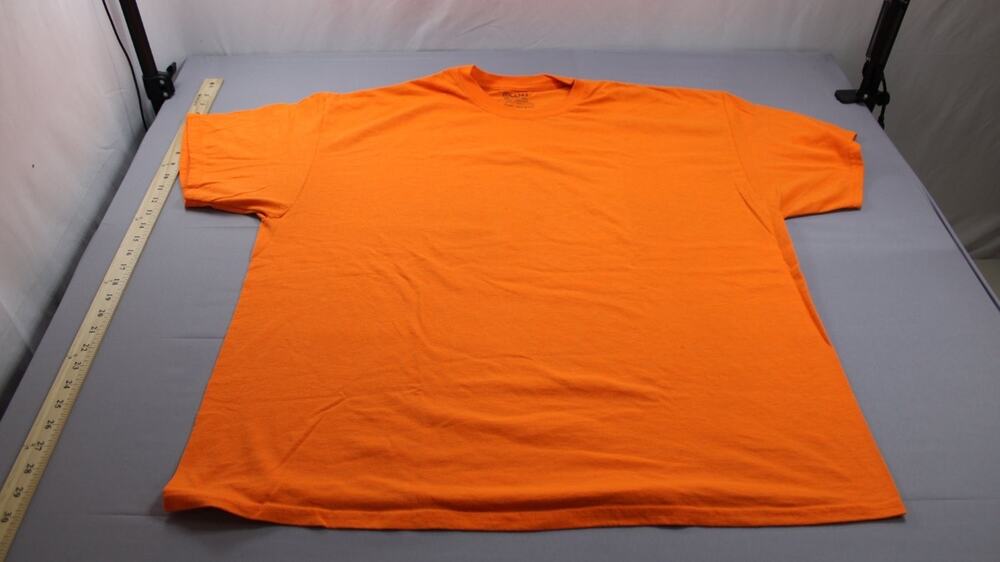 Gildan T-Shirt DryBlend Mens 2XL Orange Crew Neck Short Sleeve Moisture Wicking